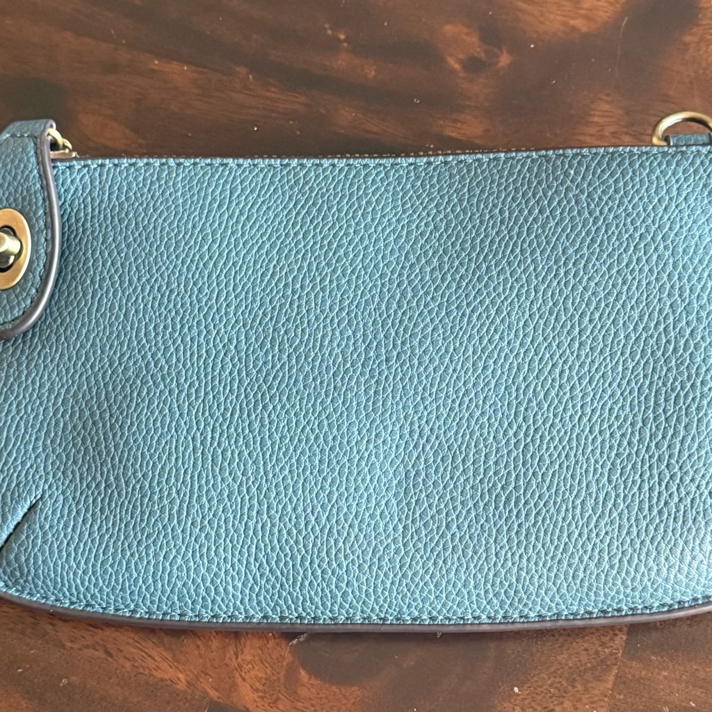 Joy Susan Blue Mini Crossbody Wristlet Clutch